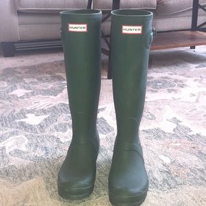 Green Hunter Rain Boots